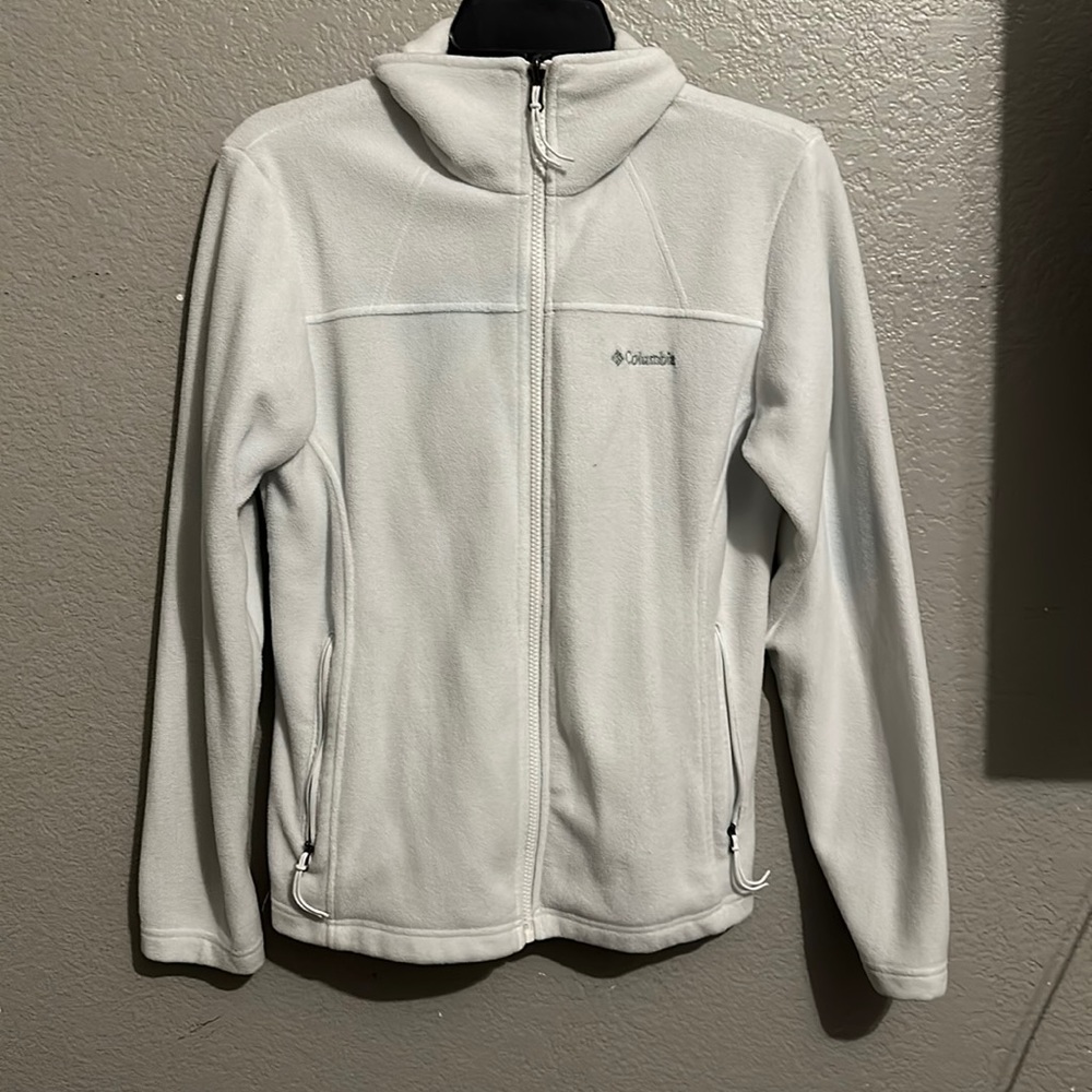 White Columbia sweater